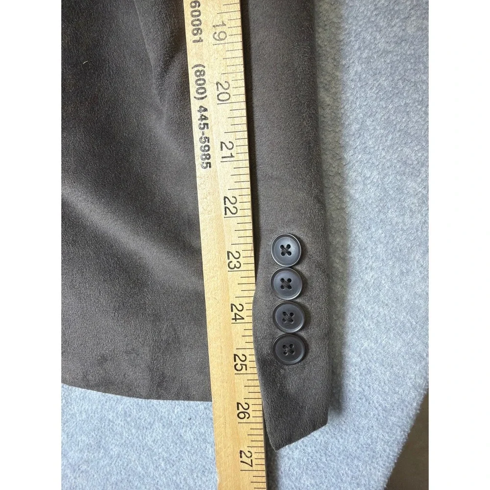 Michael Strahan Mens‎ Brown Faux Suede Two Button Blazer Sport Coat 50R RN90736